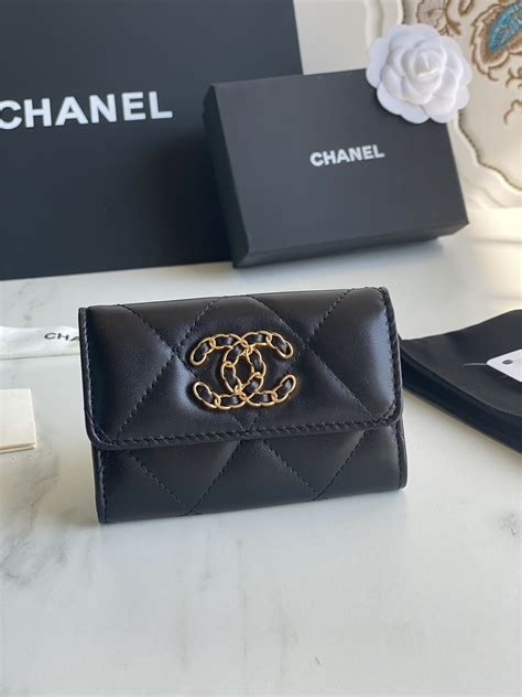 card holder wallet chanel|chanel 19 flap card holder.